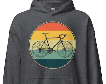 Felpa con cappuccio retrò da bicicletta: regalo per ciclisti in stile vintage