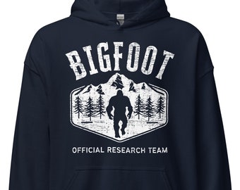 Bigfoot Research Team Hoodie: Unisex Sasquatch Gift