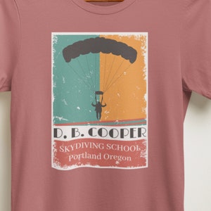 DB cooper skydiving school shirt D.B Cooper Shirt vintage retro style
