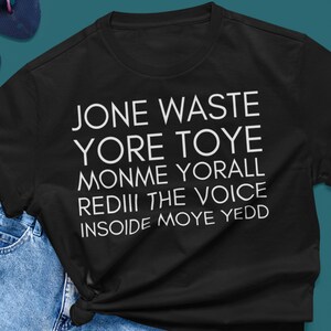Jone desperdicio de esa camisa toye, jone desperdicio de antaño juguete mamá yorall rediii, camisa de tendencia
