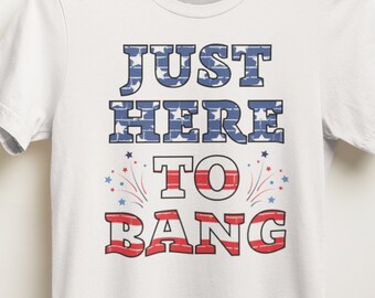 Gerade hier, um Shirt, 4. Juli Shirt, viertes Juli Shirt, patriotisches Shirt, Feuerwerk Shirt, Shirt mit amerikanischer Flagge zu knallen