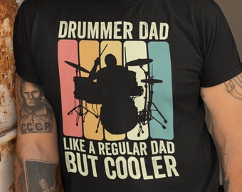 Drummer dad shirt, gift for drummer, drummer tshirt, music lover gift for men, drummer t shirt, gift for father