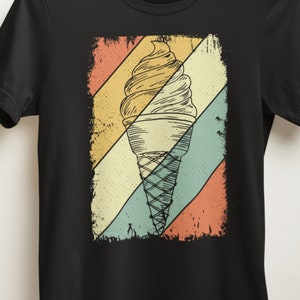 Ice cream cone shirt, Ice Cream Lovers gift, Summer Shirt, Funny Ice Cream Tee, vintage ice cream shirt