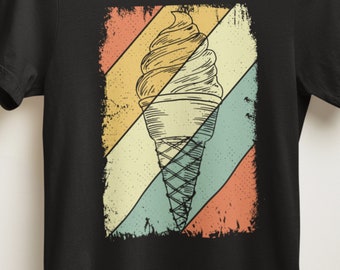 Ice cream cone shirt, Ice Cream Lovers gift, Summer Shirt, Funny Ice Cream Tee, vintage ice cream shirt