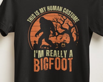 Bigfoot Halloween shirt, sasquatch shirt, bigfoot gift, spooky shirt, bigfoot funny, gift for bigfoot lover