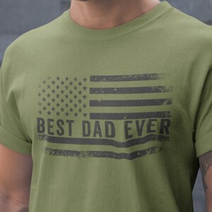 Best dad ever American flag shirt, fathers day gift, birthday dad gift, dad shirt, gift for dad, best dad ever shirt