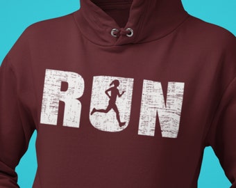 Marsherun Mens Hoodie I Run Marathons Pullover Fleece Sweatshirt