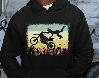 Motocross Jumper Hoodie, Dirt Bike Graphic, Unisex Fit