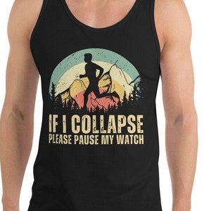 Lauf-Tanktops für Männer, Armband für Männer, Geschenk für Läufer, Geschenk für Läufer, wenn ich zusammenbreche, halten Sie bitte mein Wächter-Tank-Top an