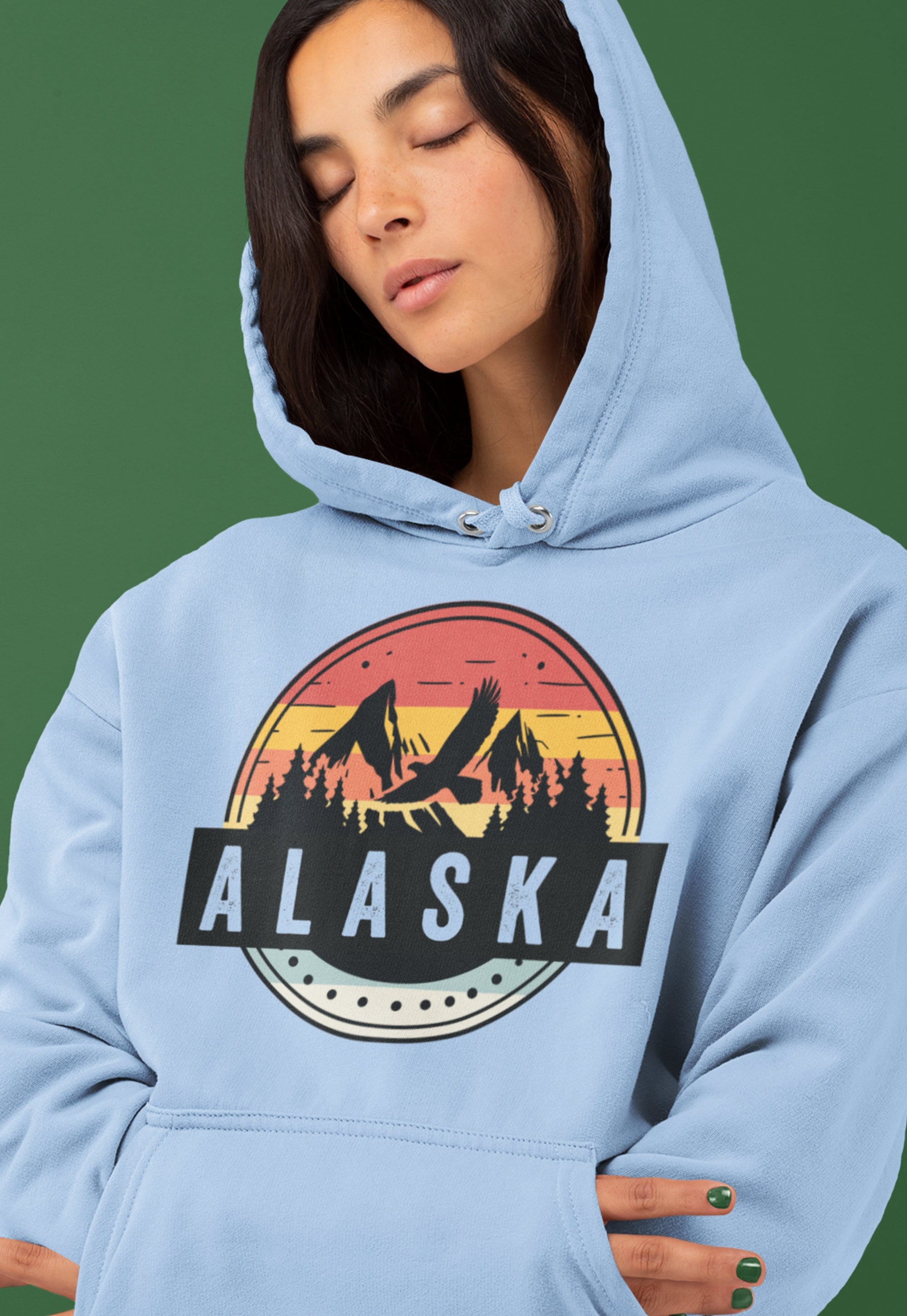 Alaska Hoodie, Alaska Gifts, Nature Hoodie, Alaska Clothing