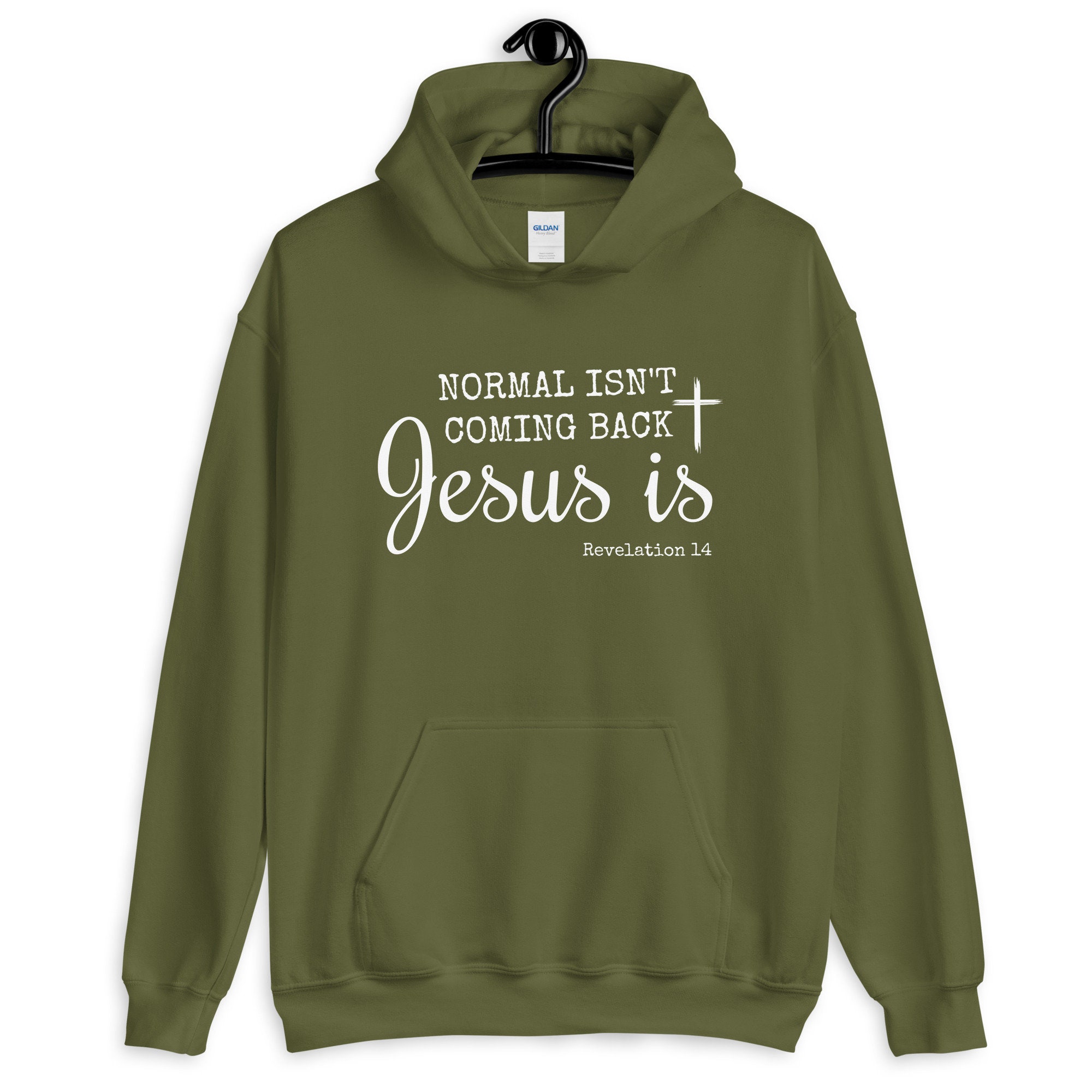 【THE BOY HAS NO PATIENCE】 JESUS HOODIE Normal Isn't Coming Back Jesus is Hoodie, Jesus Hoodie, Christian
