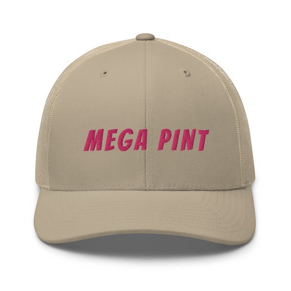 Mega Pint Hat, Trucker Cap, Happy Hour Anytime, Funny Saying Hat