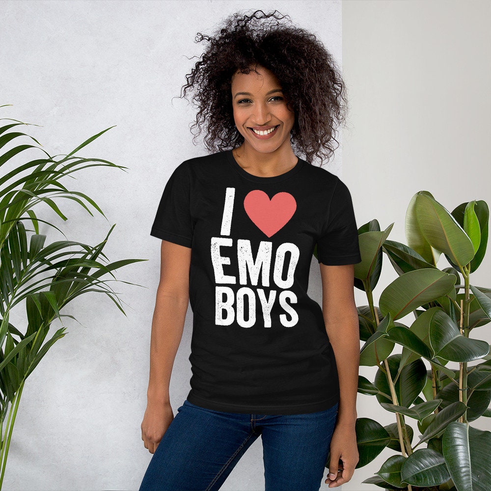 I Love Emo Boys Shirt Emo Shirt I Heart Emo Boys Emo 