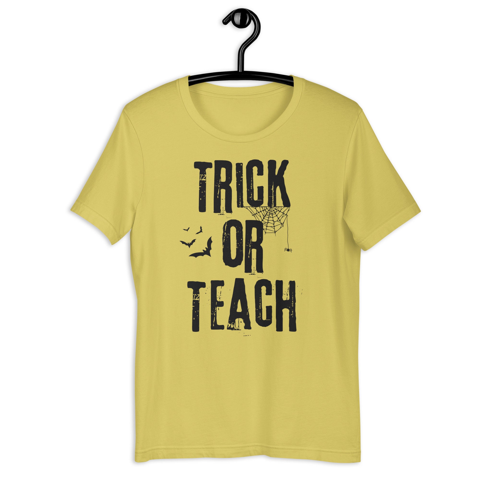 Discover Trick or teach shirt, Halloween teacher shirt, funny Halloween shirt for teacher, unisex shirt, Halloween orange shirt