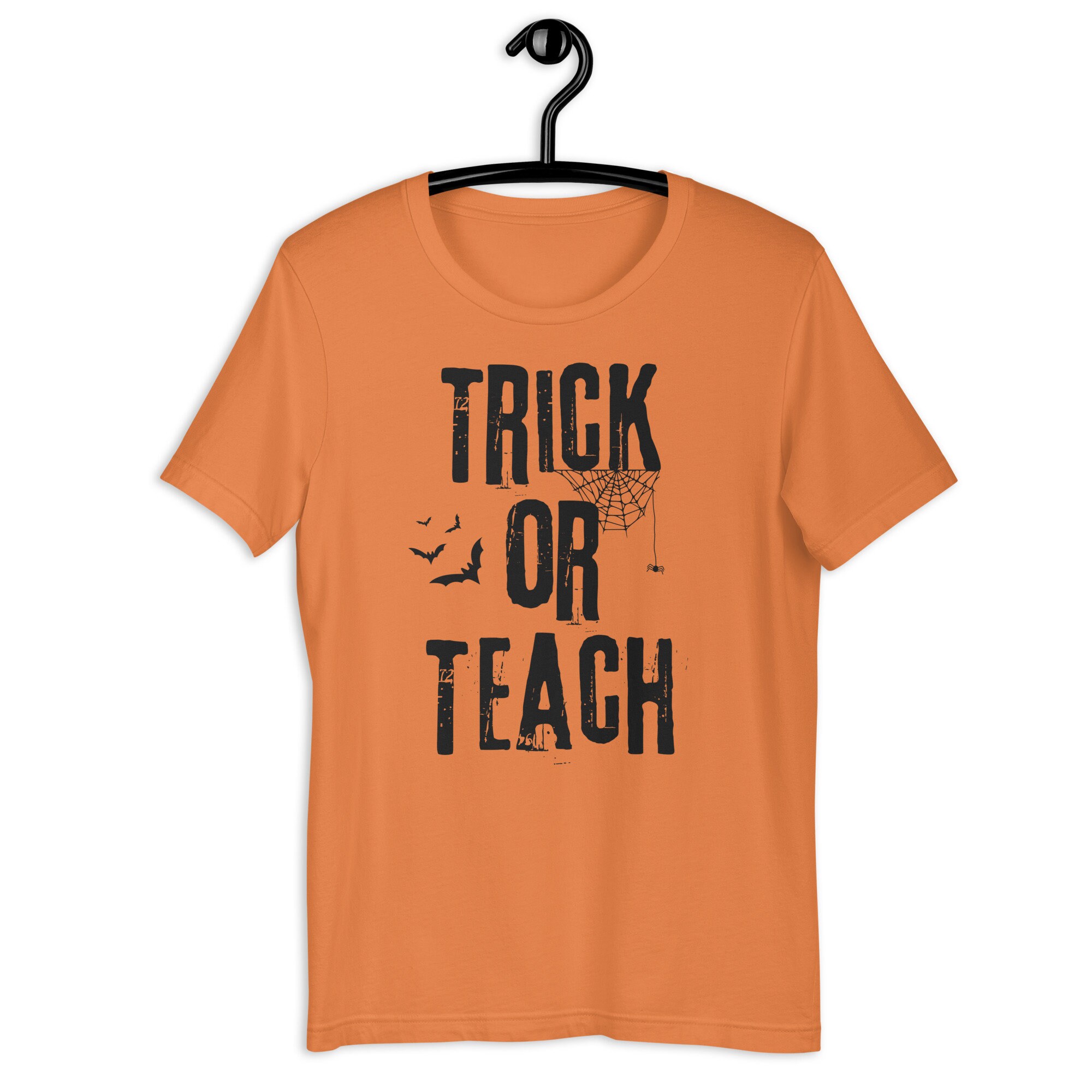 Discover Trick or teach shirt, Halloween teacher shirt, funny Halloween shirt for teacher, unisex shirt, Halloween orange shirt