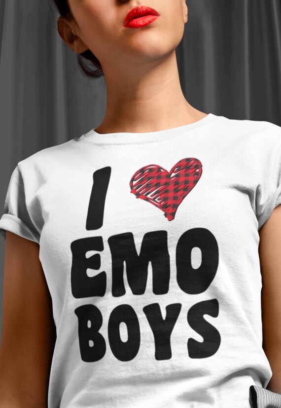 I Love Emo Boys Shirt Emo Shirt I Heart Emo Boys Emo -  Israel