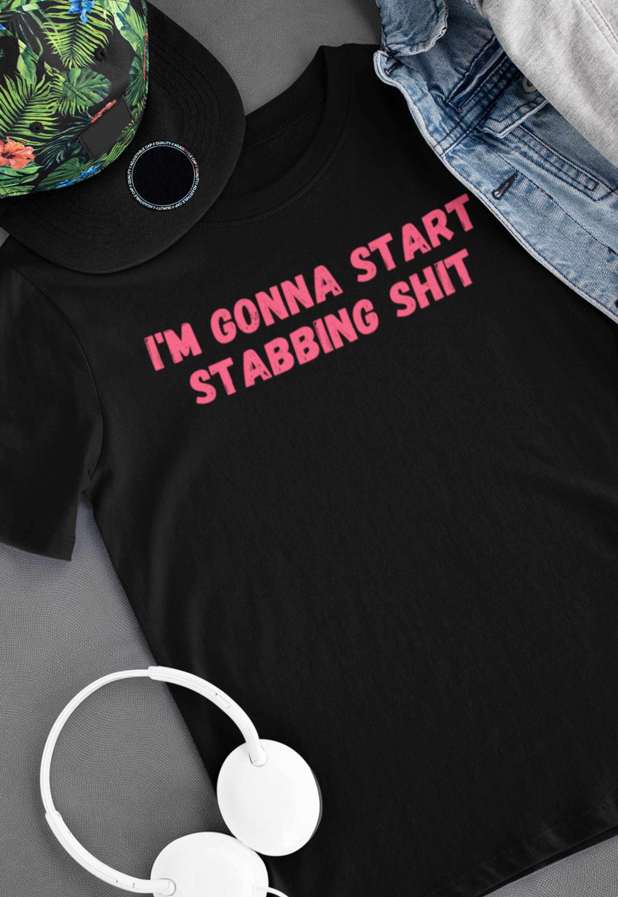 Tommyinnit shirt I'm gonna start stabbing shit | Etsy