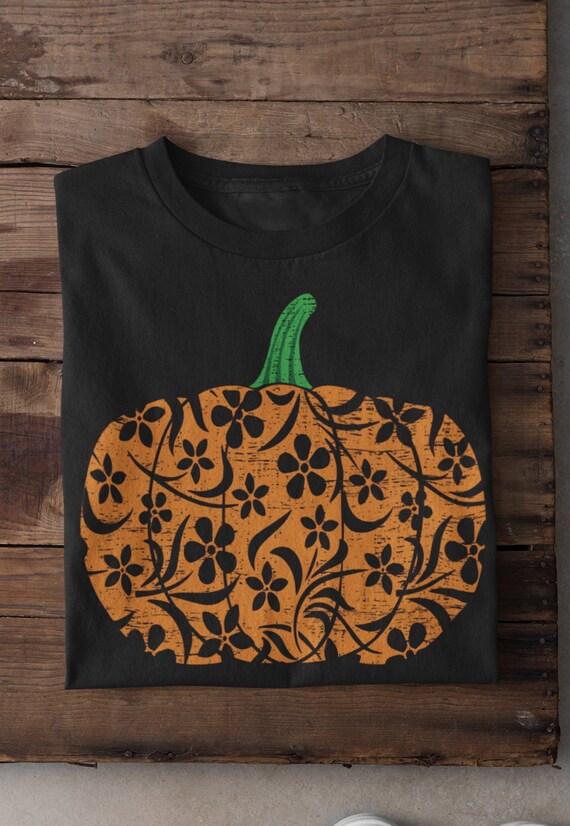 floral pumpkin shirt