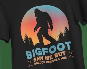 bigfoot saw me t shirt
