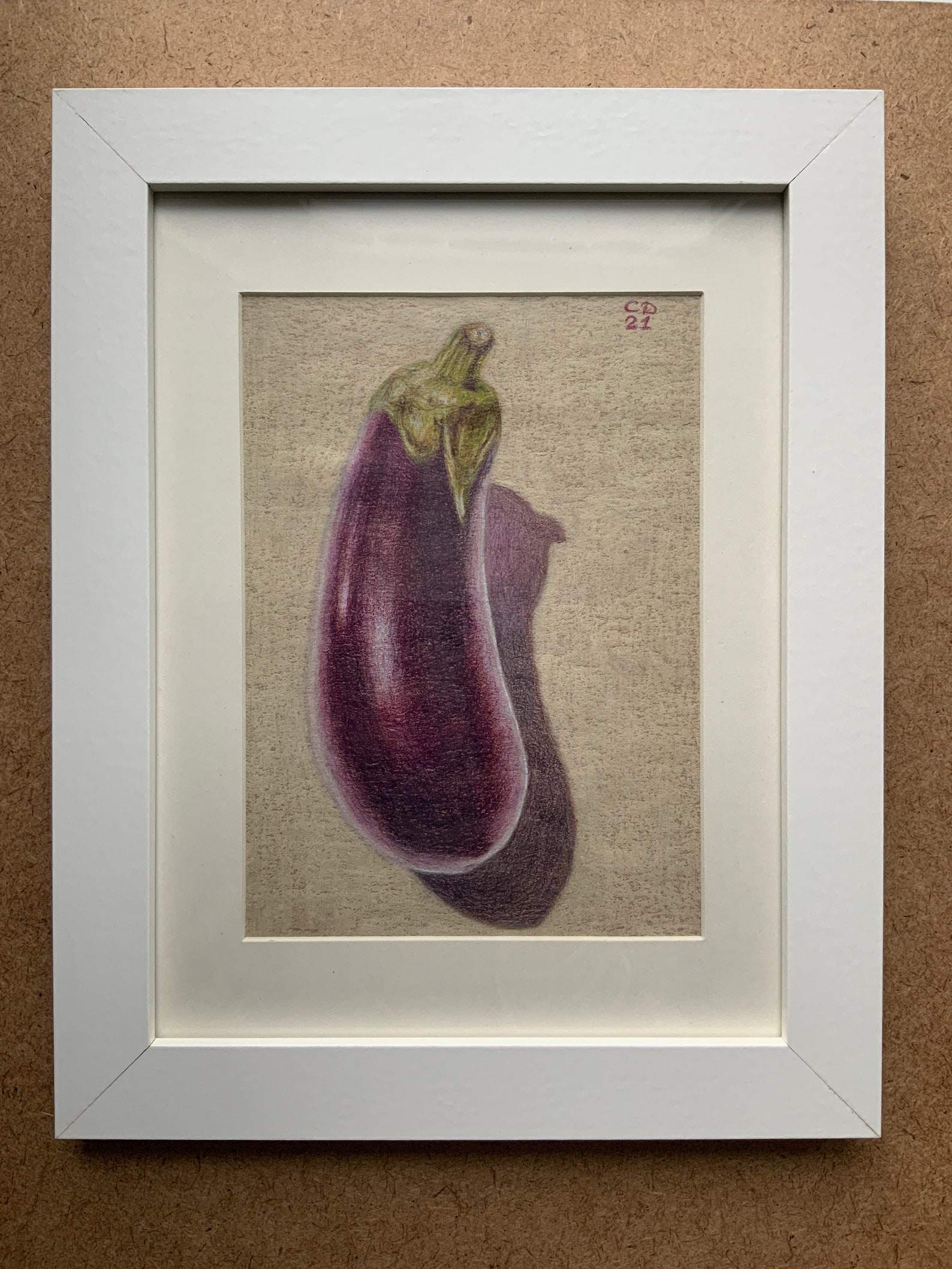 Eggplant wall art eggplant kitchen decor vegetarian gift Etsy