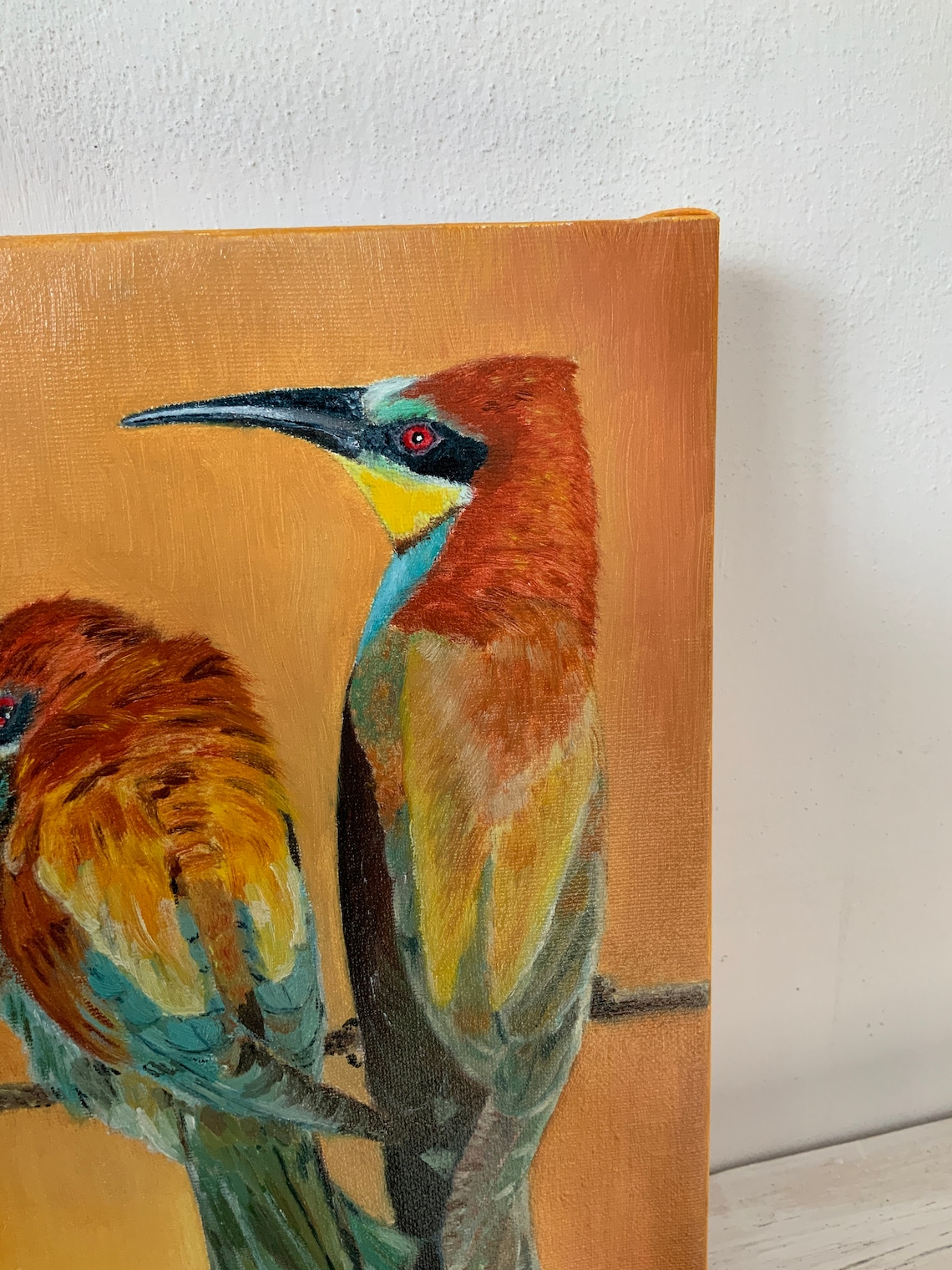 Colorful birds wall art interior birds art birds lover gift Etsy