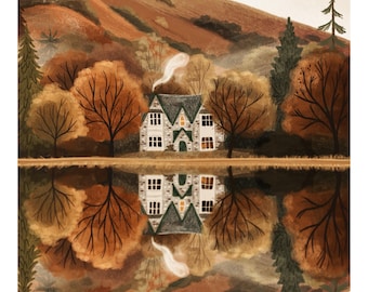 Zu Hause bei den Hügeln - 8x10 ”Giclee Print