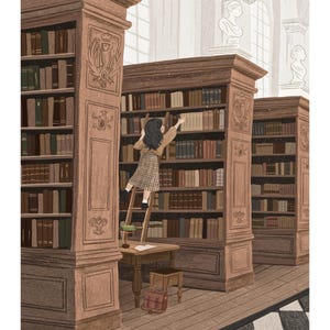 The Library - 8x10” Giclee Print