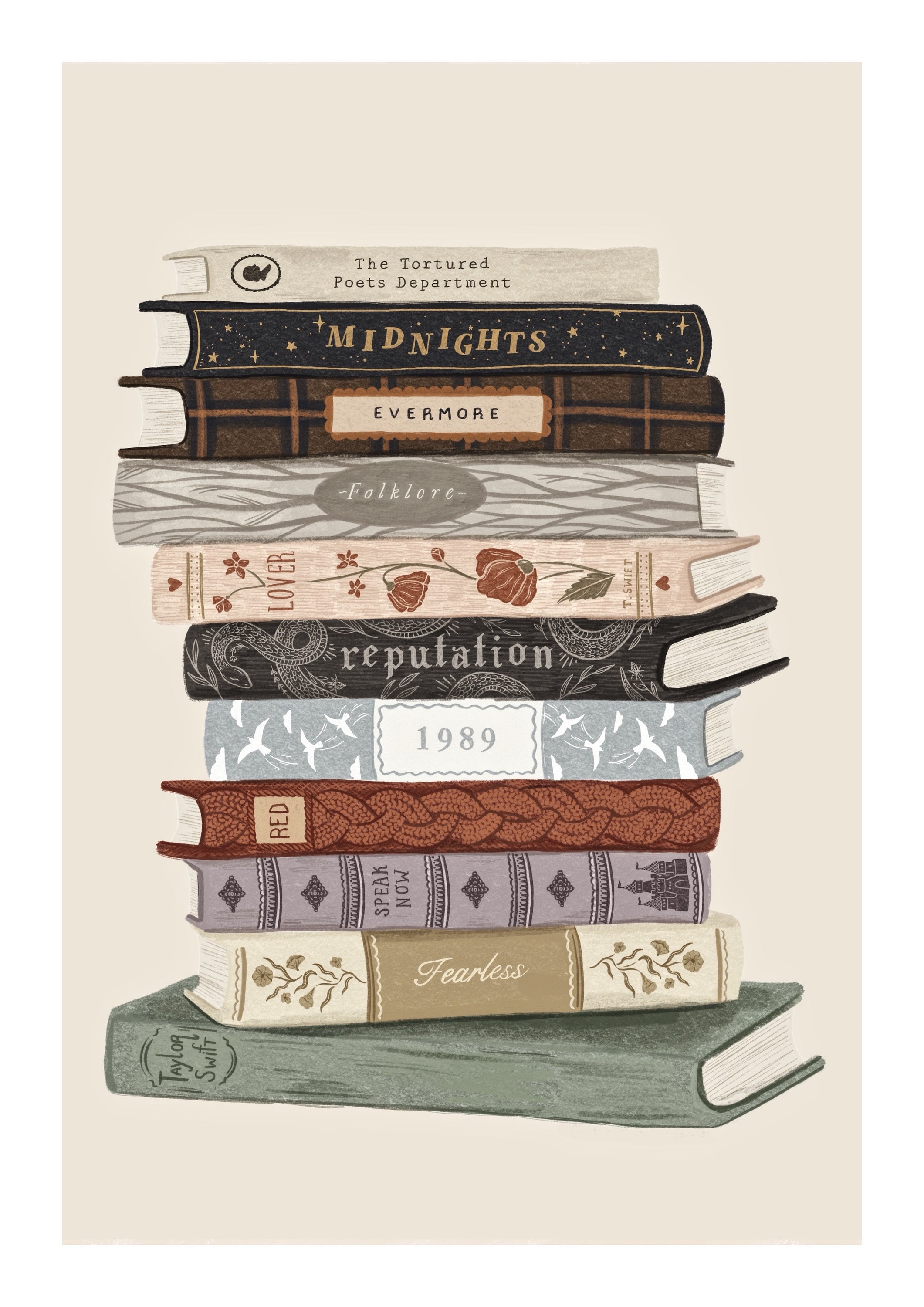 The Era's Booklist A4/A3 Kunstdruck