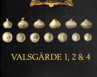 Valsgärde 1, 2 en 4, een Engels boek van Ing-Marie Munktell, 9e-11e-eeuwse Zweedse elitegraven en vondsten uit de Vikingtijd uit Valsgärde