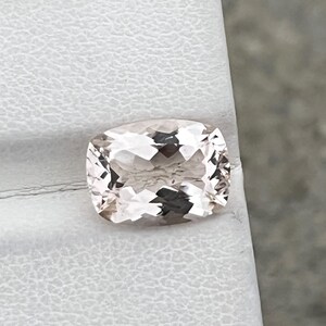 Rare Natural Imperial Topaz, 3.40 carats / eye Clean / peach / cushion shape.