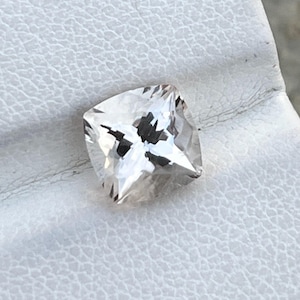 Rare Natural Imperial Topaz, 2.20 carats / loop Clean / peach / cushion shape.