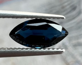 Natural Teal Sapphire Marquise Cut: 0.95 Carat Gemstone