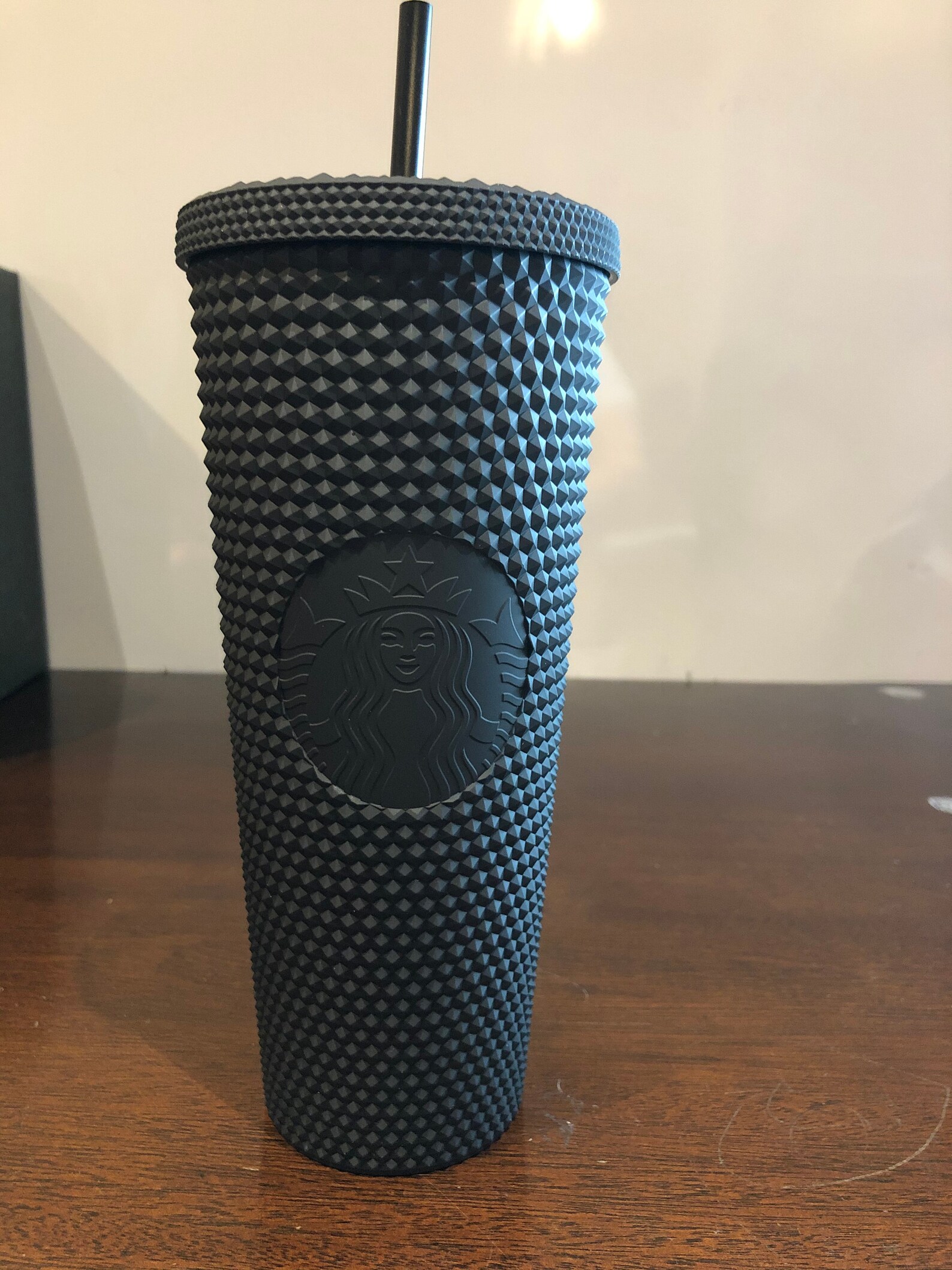 Starbucks 2021 Matte Black Grid Studded 24 oz Tumbler NEW. | Etsy