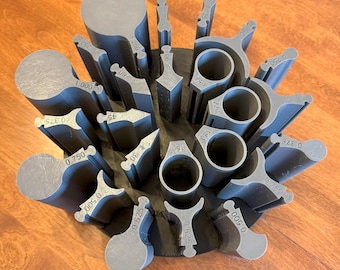 3D-Printed Sanding Contour Jig: Woodworking Tool with Storage (Digital Download)