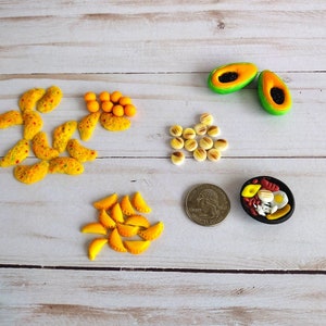 colombian street food Handmade magnets  for dollhouse ,  colombian craftsmanship Typical food Magnet, miniature Colombian food  gift