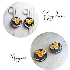 colombian magnet ,venezuelan magnet, colombian arepa magnet,  Venezuelan  arepa magnet, Colombian,Colombian  Gift, Venezuelan gift , Hispani