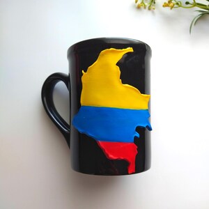 Colombian map Flag mug gift, colombian coffee gift, Colombia art,Gift for Colombian friend, colombian adoption gift, colombian coffee lover