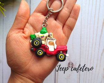 colombian keychain, chiva, empanada,arepa craft gift, Colombia, hispanic heritage month,Latin art