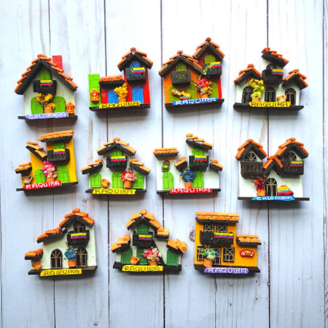 Little Colombian House Gift, Mini Fridge Casita Encanto