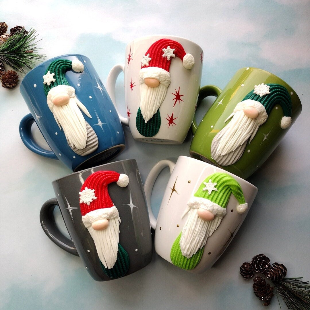 Christmas Gnome Mugs Ceramic 10 oz Cute Garden Gnome To Sip Out of While  Drinking Your Favorite Hot …See more Christmas Gnome Mugs Ceramic 10 oz  Cute