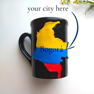 Tazza Da Caffè Ceramica Cartagena Colombia - 325ml - Regalo Originale Per Compleanno, Natale O Ricordo Di Viaggio