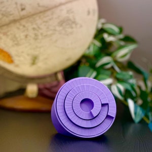 Orbital Desk Clock - Unique eye-catching design - Small desk clock - Custom colours available - Silent movement