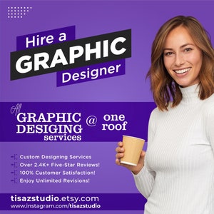 Contratar un diseñador gráfico, diseño de logotipo personalizado, redes sociales, papelería, imprimible, recreación, diseñador gráfico profesional, logotipo vibrante