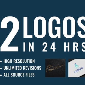 2 aangepaste logo-ontwerpen voor bedrijven: professioneel grafisch ontwerp