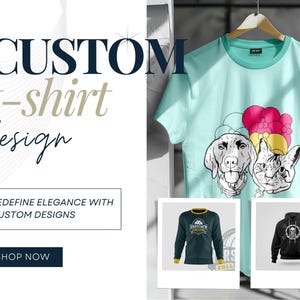 Design de camiseta personalizada, Contrate um designer gráfico, Pacote de tempo, Design de logotipo, Imprimível, Design de moletons