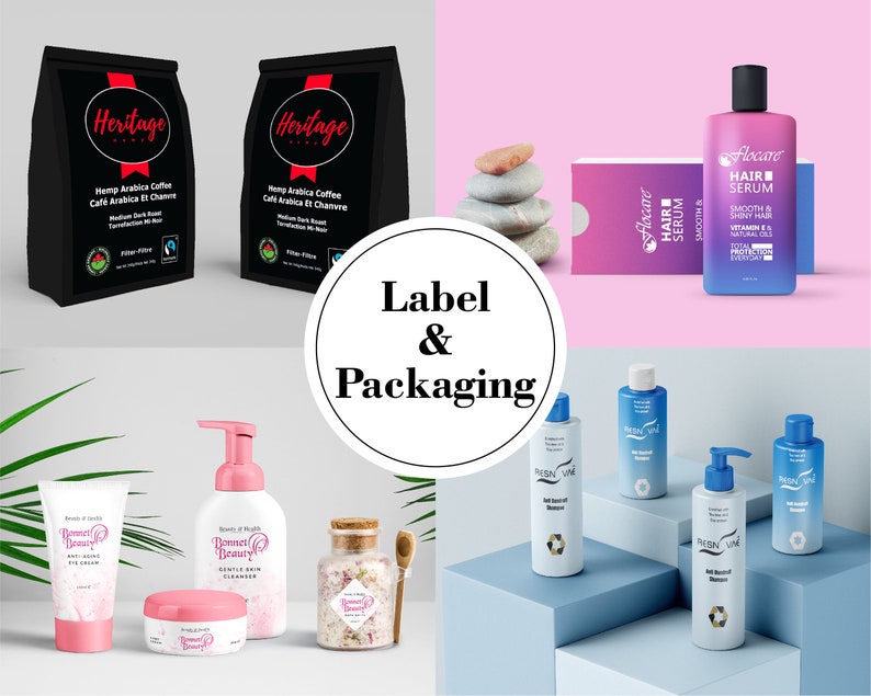 Może przedstawiać: Zbi&oacute;r opakowań produkt&oacute;w prezentujących r&oacute;żne artykuły kosmetyczne i do pielęgnacji osobistej. Obraz zawiera czarną torbę z napisem "Heritage Hemp Arabica Coffee", r&oacute;żową butelkę z napisem "Flocare Hair Serum", białą butelkę z napisem "Resin Wine", r&oacute;żowy słoik z napisem "Bonnet Beauty" i biały słoik z napisem "Bonnet Beauty".