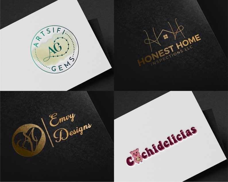 Création de logo personnalisé Petite entreprise Concepteur de logo Graphiste image 7