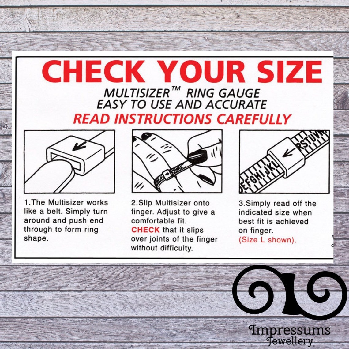 UK Ring Sizer / Ring Gauge UK Ring Size Guide Etsy UK