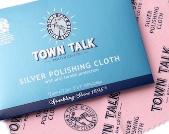 Sterling Silver Polishing Cloth: Anti-Tarnish Cotton Cloth by Town Talk