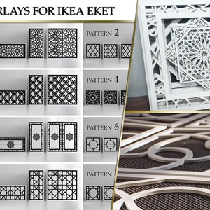 Wooden Overlays for EKET, 30+ patterns, 180+ colors - IKEA furniture overlay, 187 COLORS! ), ready to apply